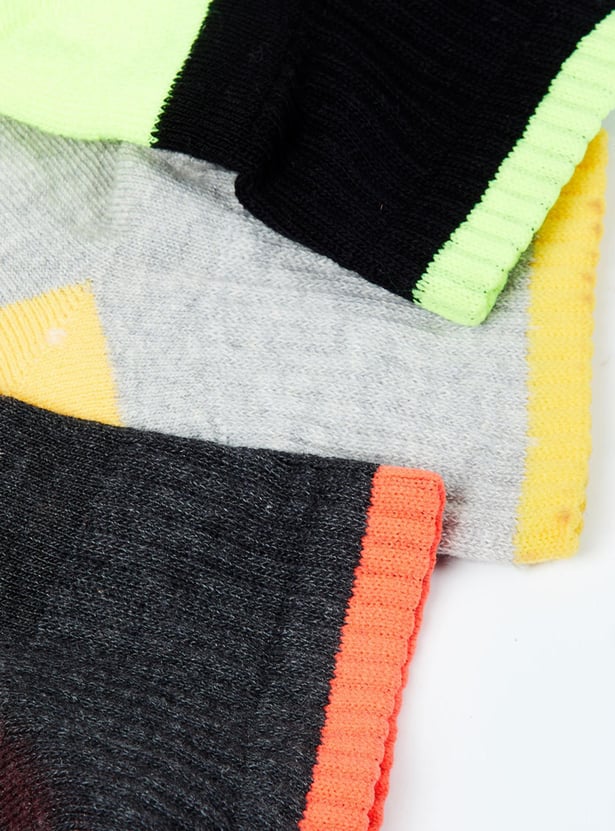 Men Colourblock Socks- Pack of 3 Pcs.