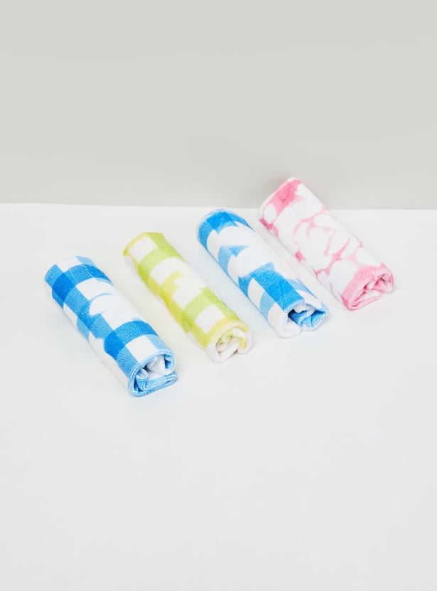 Women Checked Handkerchief- Pack of 4