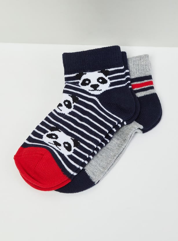 MAX Boys Printed Socks- Pack of 2- 2-4 Y
