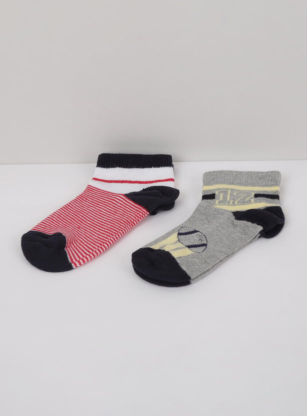 Boys Patterned Socks - Pack of 2