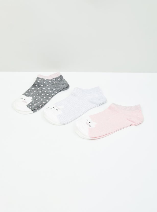 MAX Women Textured Socks - Pack of 3