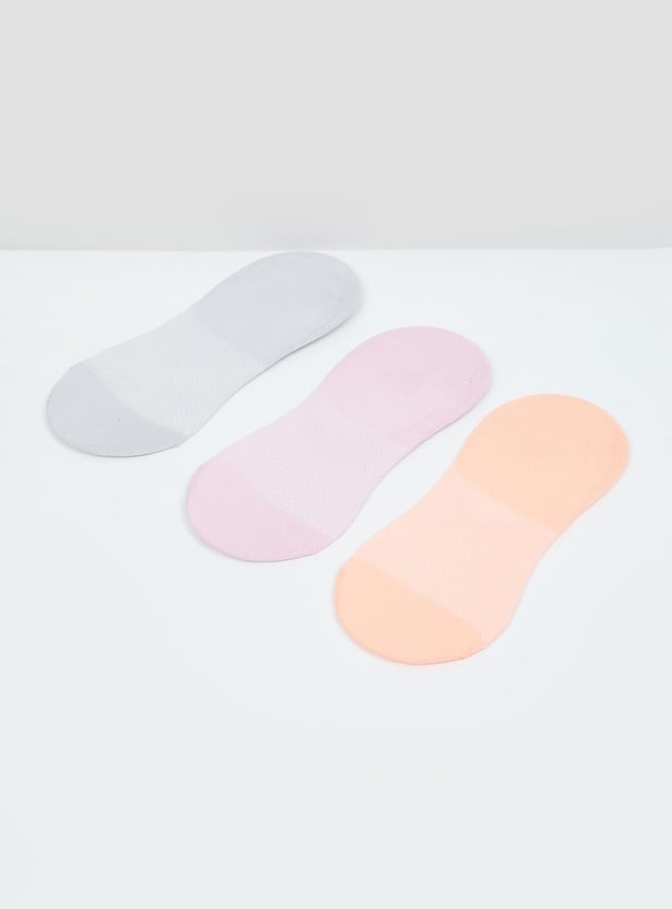 Women Patterned Footlet - Pack of 3 Pairs