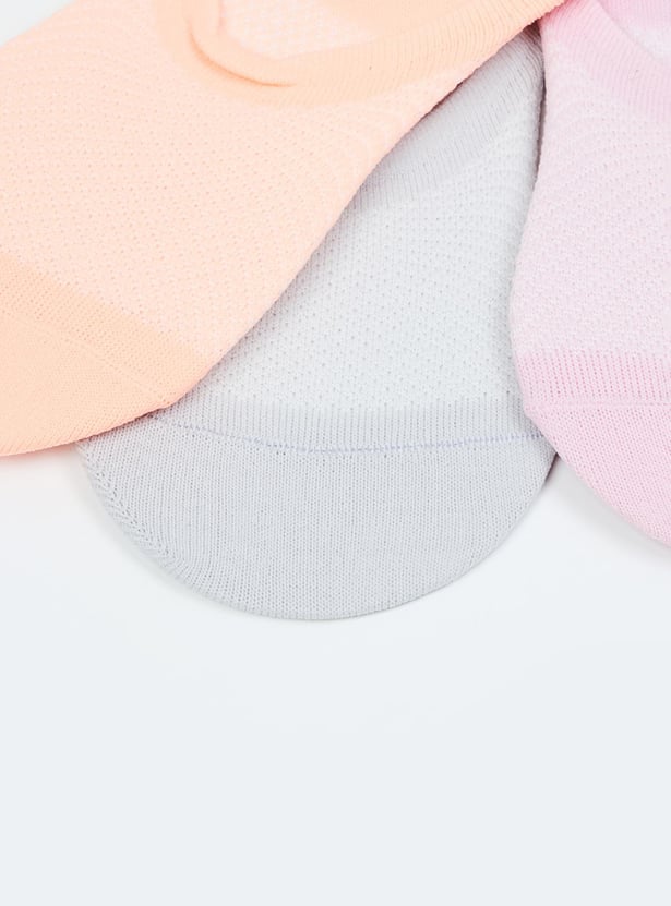 Women Patterned Footlet - Pack of 3 Pairs