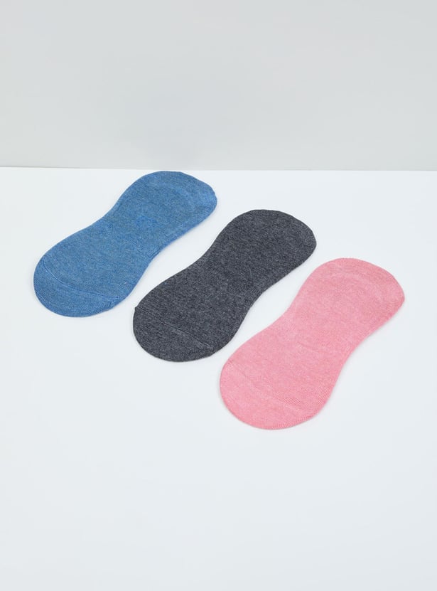 Women Solid Footlet - Pack of 3 Pairs 