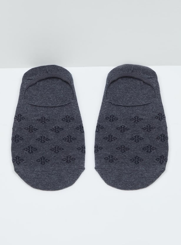 Men Patterned Footlet - Pack of 3 Pairs