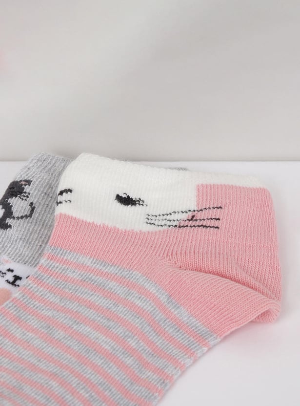 MAX Girls Patterned Socks - Set of 2