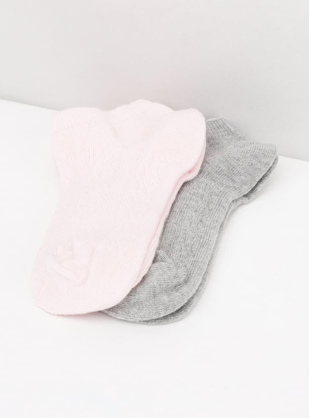 Girls Solid Socks - Pack of 2