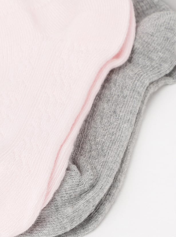 Girls Solid Socks - Pack of 2