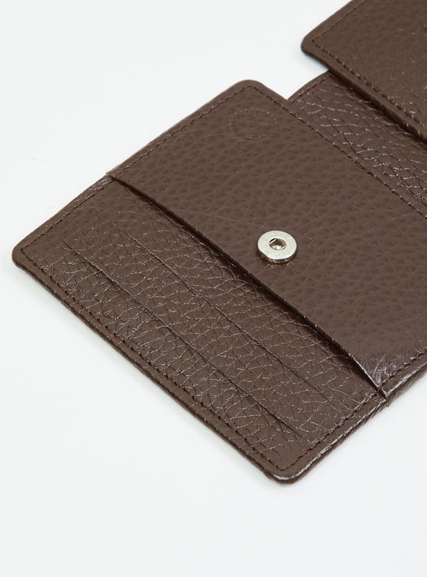 Men Textured Bi-Fold Wallet