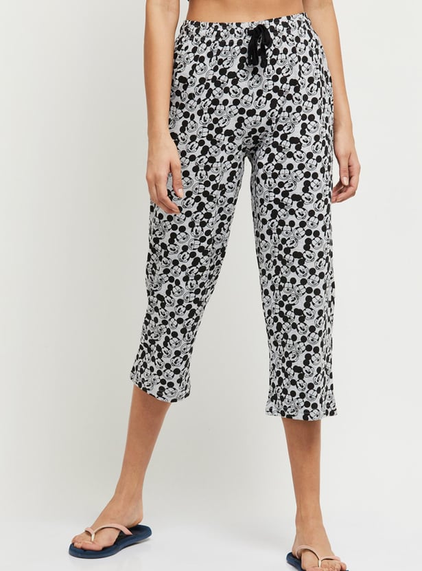 MAX Women Printed Elasticated Capris