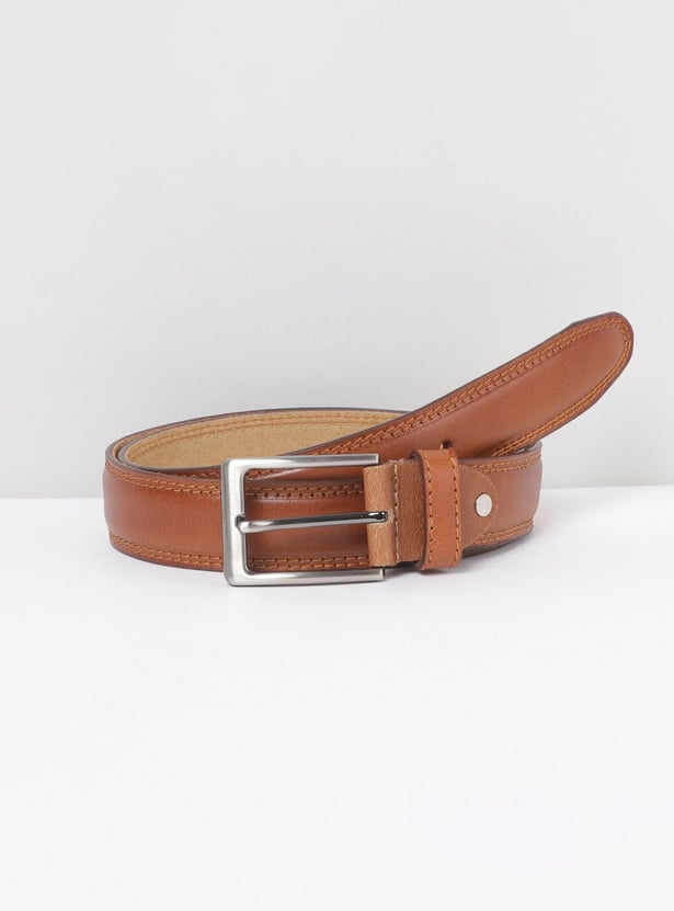 Men Textured Casual Belt