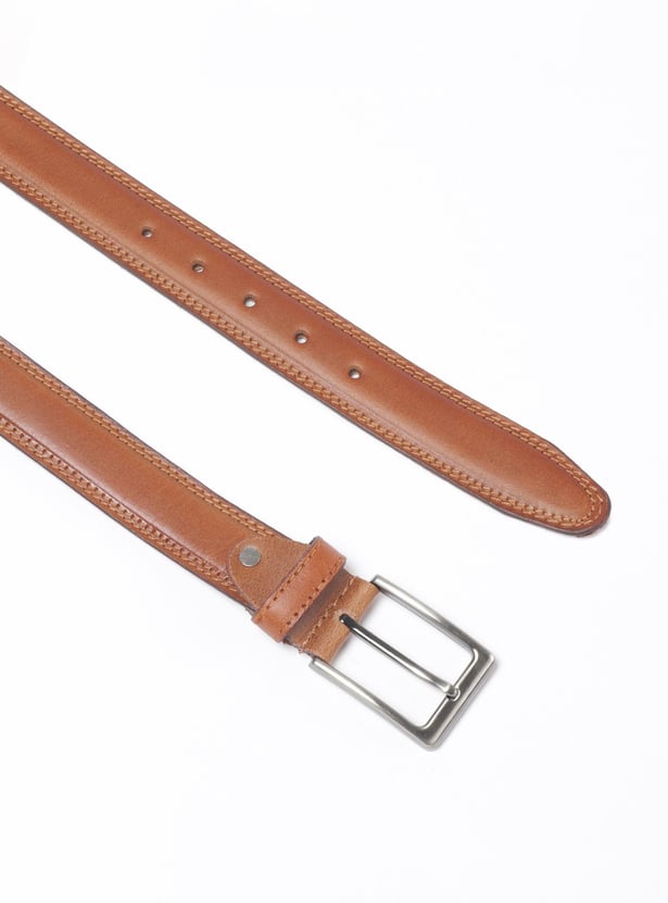Men Textured Casual Belt