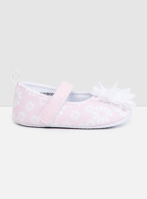 Girls Printed Ballerina Shoes 