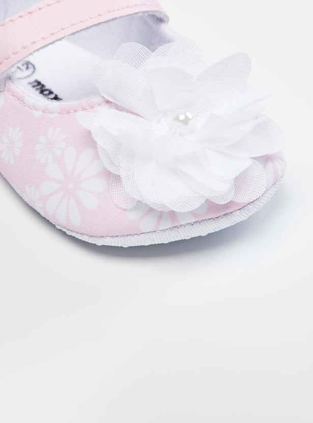 Girls Printed Ballerina Shoes 