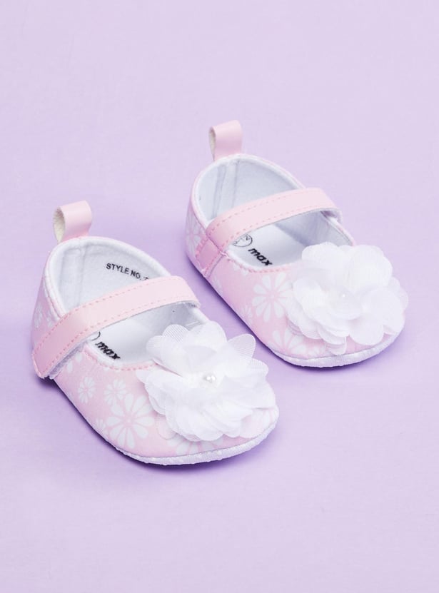 Girls Printed Ballerina Shoes 