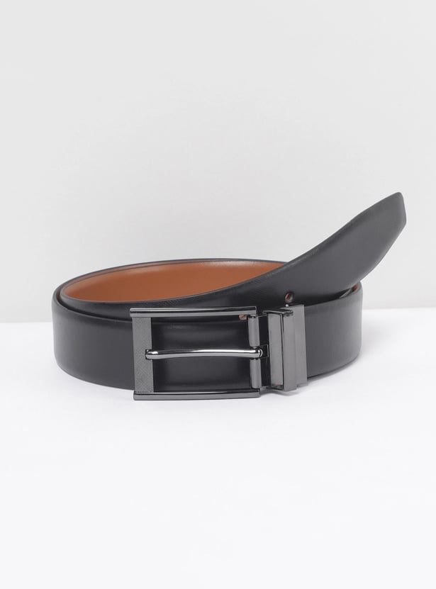 Men Solid Reversible Formal Belt