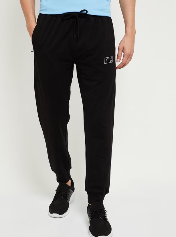 Men Solid Slim Fit Yoga Joggers 