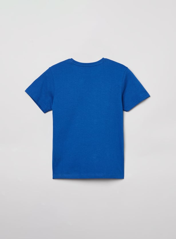 Boys Printed Crew Neck T-shirt