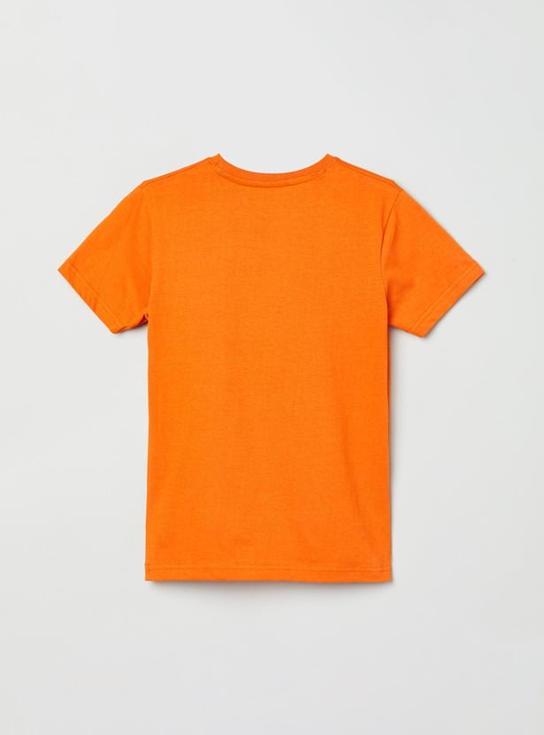 MAX Boys Typographic Print Crew Neck T-shirt