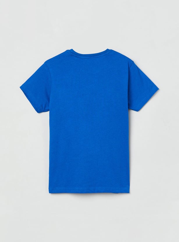 MAX Boys Typographic Print Crew Neck T-shirt