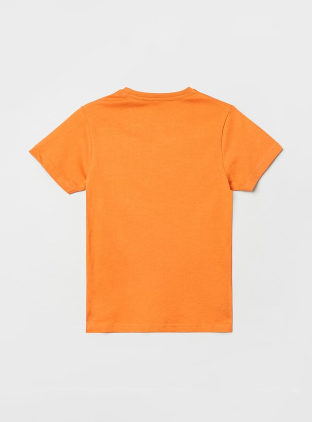 MAX Boys Printed Crew Neck T-shirt