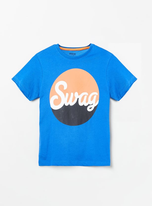 Boys Printed Crew Neck T-shirt