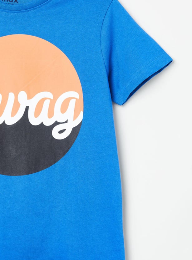 Boys Printed Crew Neck T-shirt