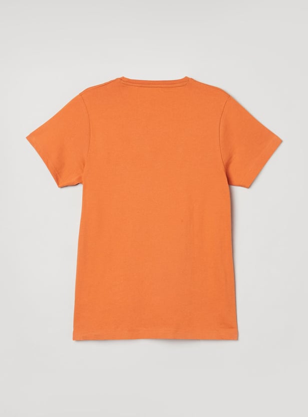 Boys Printed Crew Neck T-shirt