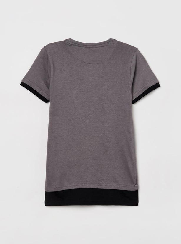 Boys Graphic Print Crew Neck T-Shirt