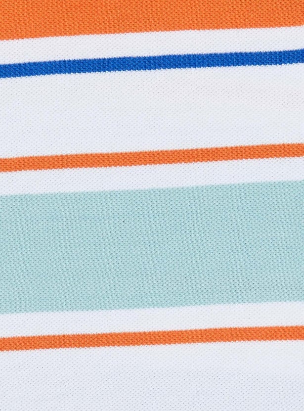 Boys Striped Polo T-shirt