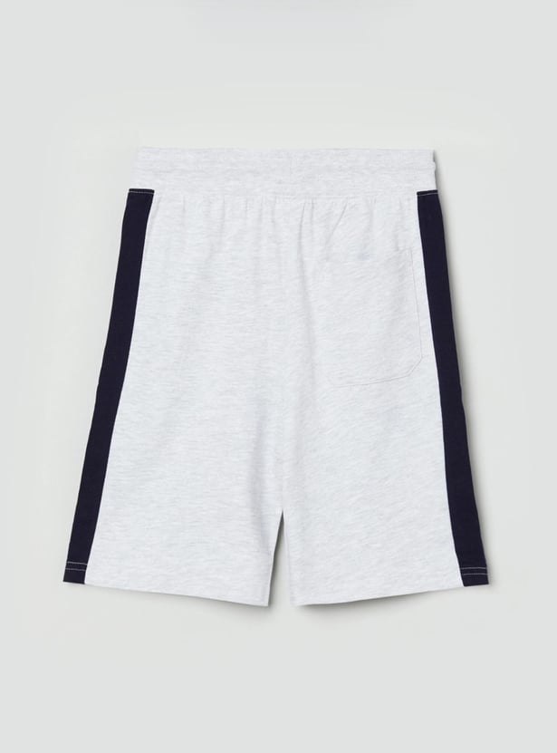 Boys Printed Drawstring Waist Shorts