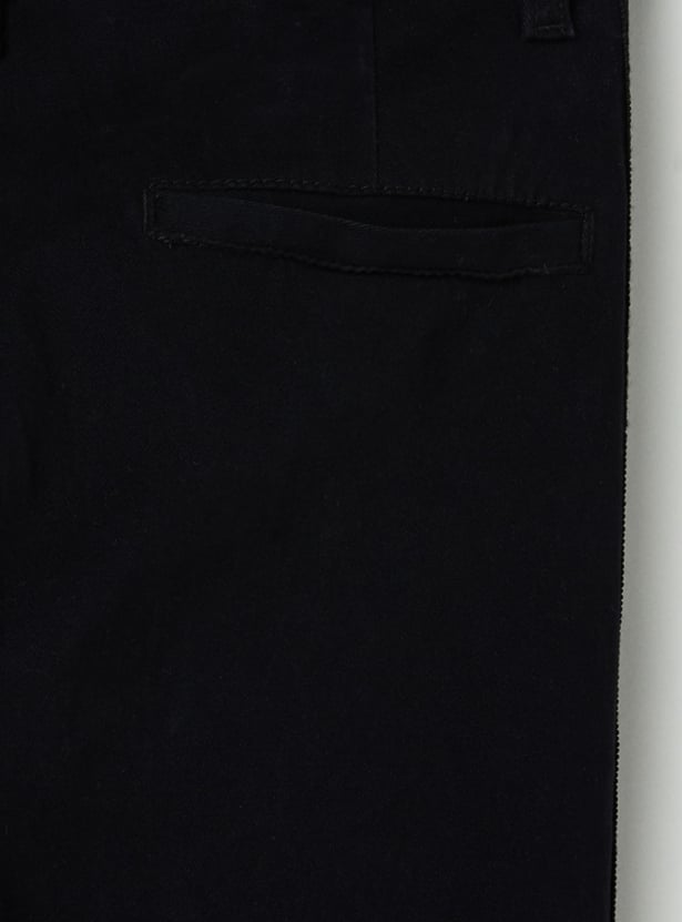 Boys Striped Regular Fit Trousers