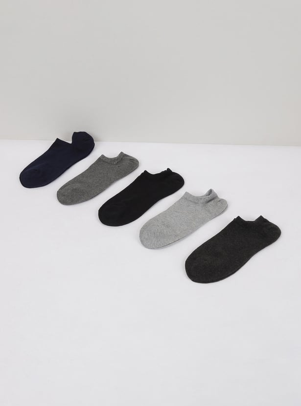 Men Solid Socks- Pack of 5 