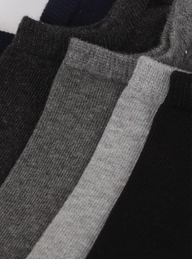 Men Solid Socks- Pack of 5 