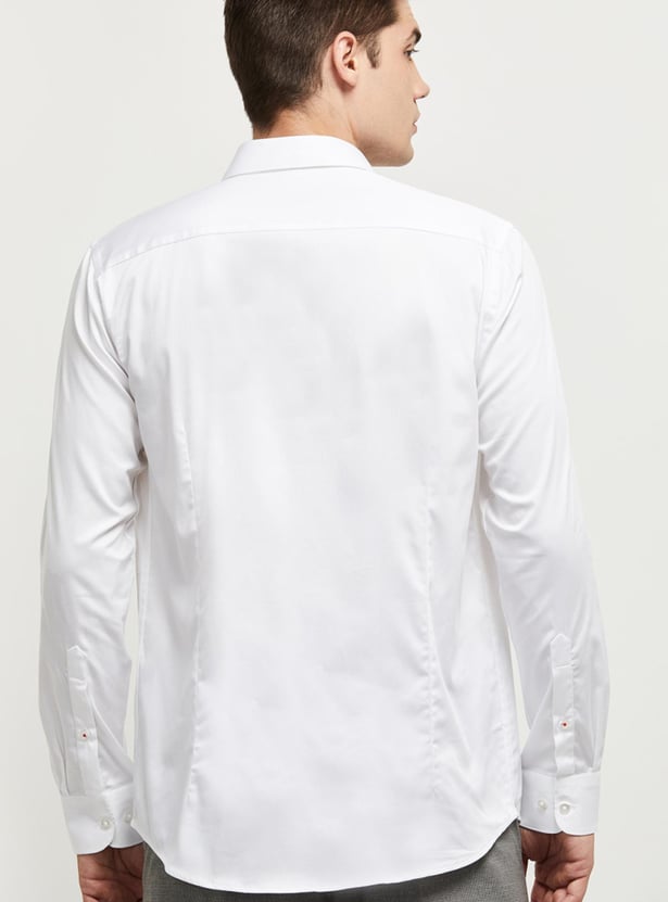 Men Solid Slim Fit Formal Shirt