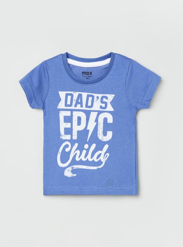 Boys Boys Printed Round Neck T-shirt