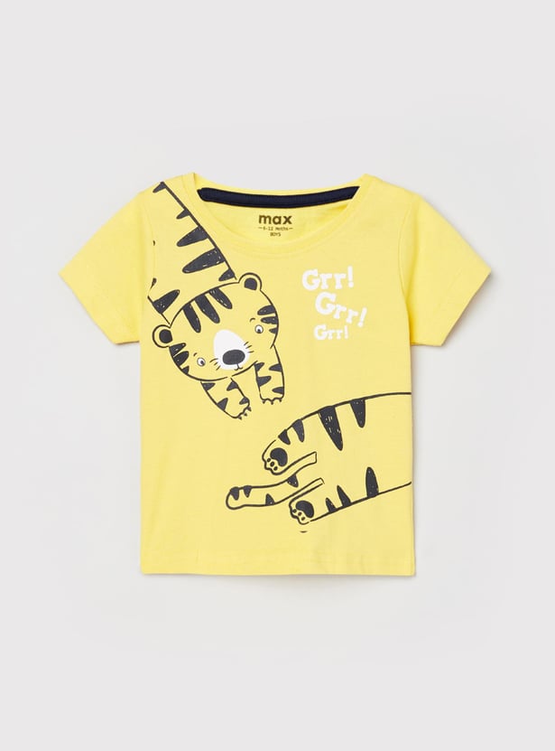 Boys Graphic Print Crew Neck T-shirt