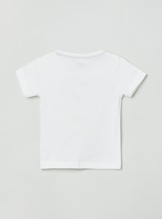 MAX Boys Printed Crew Neck T-shirt
