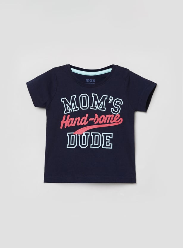 Boys Printed Crew Neck T-shirt