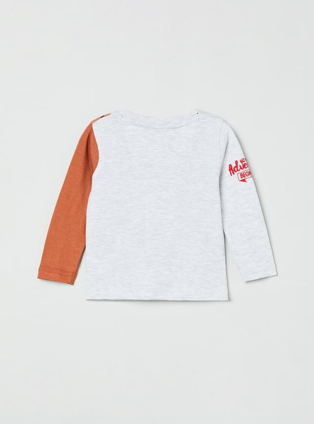 MAX Boys Printed Crew Neck T-shirt