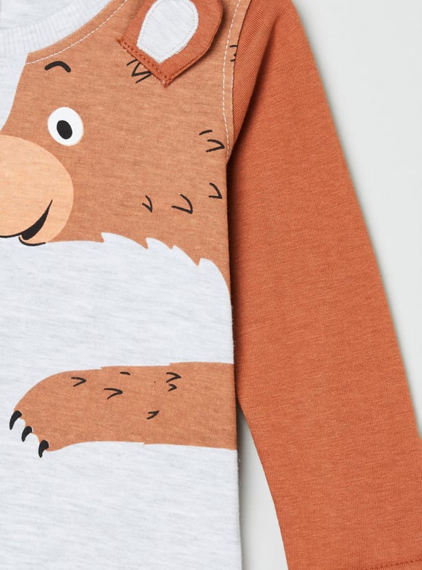 MAX Boys Printed Crew Neck T-shirt