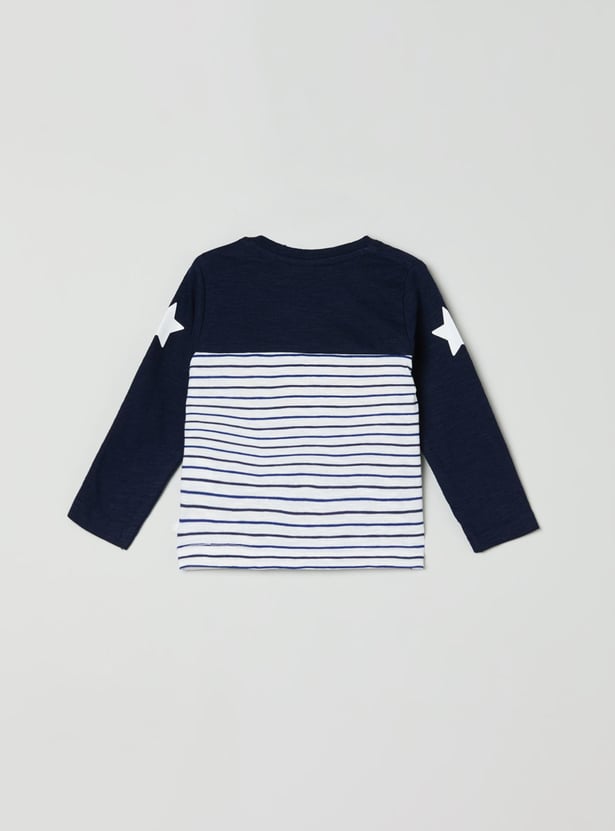 MAX Boys Striped Crew Neck T-shirt
