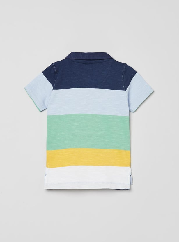 MAX Boys Colourblocked Polo T-shirt
