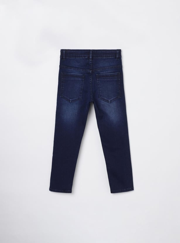 MAX Boys Stonewashed Slim Fit Jeans