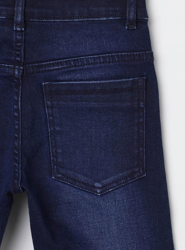 MAX Boys Stonewashed Slim Fit Jeans