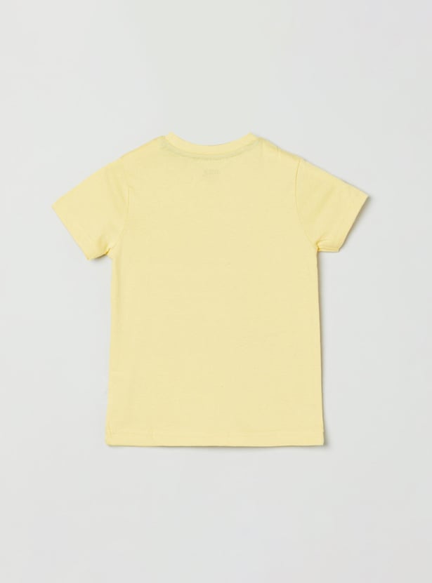Boys Printed Crew Neck T-shirt