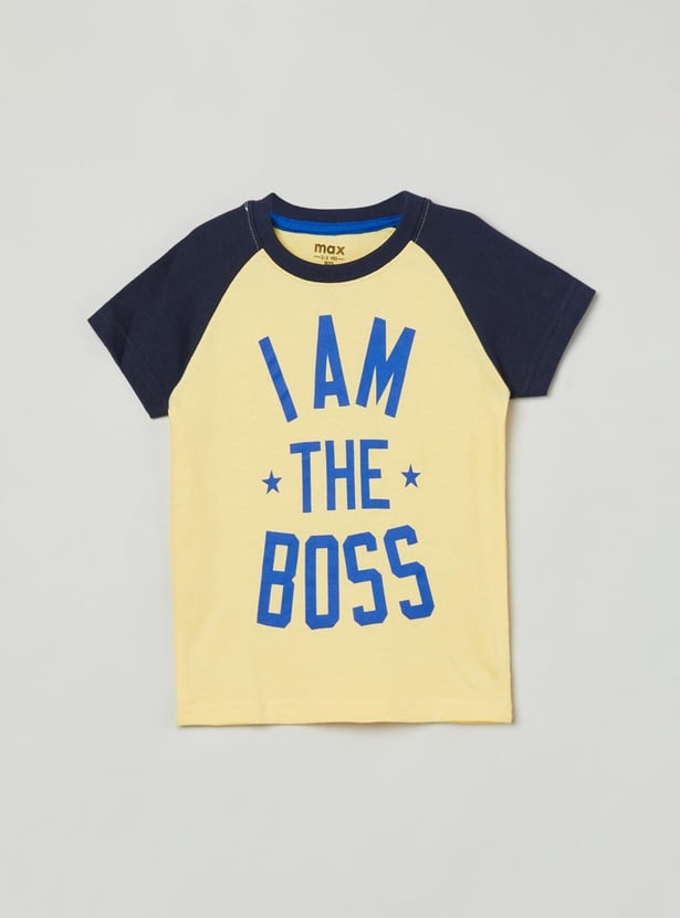 Boys Printed Crew Neck T-shirt