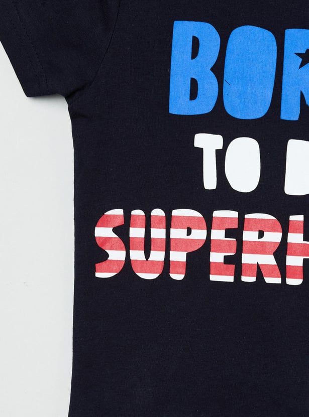 MAX Boys Printed Crew Neck T-shirt