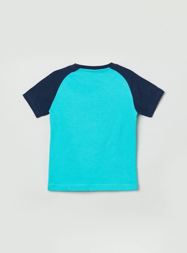 MAX Boys Printed Crew Neck T-shirt