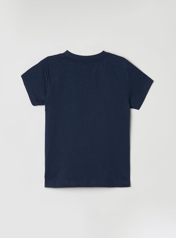 Boys Printed Crew Neck T-shirt